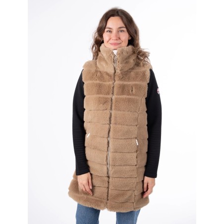 AULP Veste CARRA FAUSSE FOURRURE - TAUPE