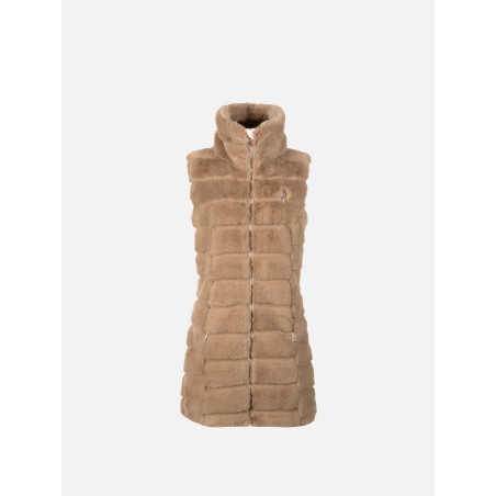 AULP Veste CARRA FAUSSE FOURRURE - TAUPE