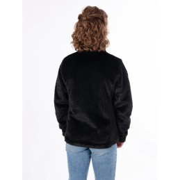 AULP Veste CELIN FAUSSE FOURRURE - BLACK