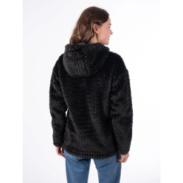 AULP Veste CORAH FAUSSE FOURRURE BLACK