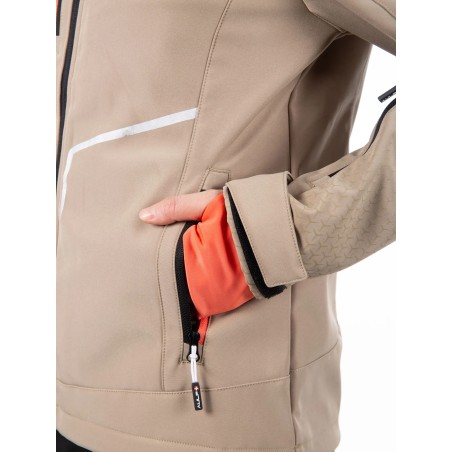 AULP Vest softshell CURRY - LIGHT KAKI