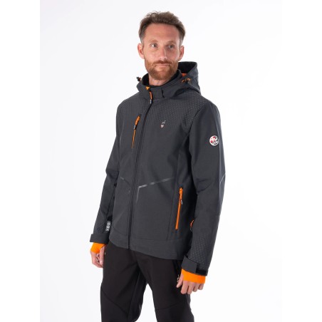AULP Veste softshell CYRUS - ANTHRACITE MELANGE
