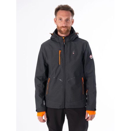 AULP Veste softshell CYRUS - ANTHRACITE MELANGE