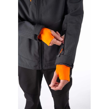 AULP Veste softshell CYRUS - ANTHRACITE MELANGE