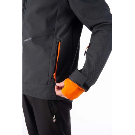 AULP Veste softshell CYRUS - ANTHRACITE MELANGE