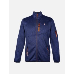 AULP Veste maille chinée NAVOY - NAVY