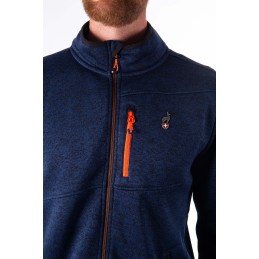 AULP Veste maille chinée NAVOY - NAVY