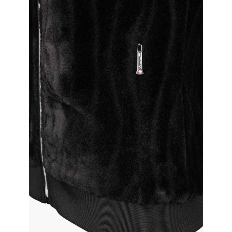 AULP Veste sans manche VAGUE FAUSSE FOURRURE - BLACK