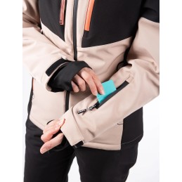 AULP Veste de ski VERRO - TAUPE