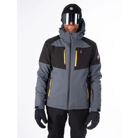 AULP Veste de ski VIGGO SOFTSHELL - BARK