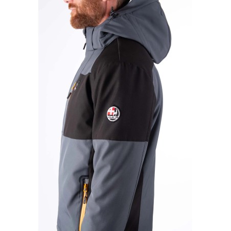 AULP Veste de ski VIGGO SOFTSHELL - BARK