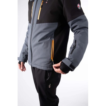 AULP Veste de ski VIGGO SOFTSHELL - BARK