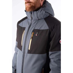 AULP Veste de ski VIGGO SOFTSHELL - BARK
