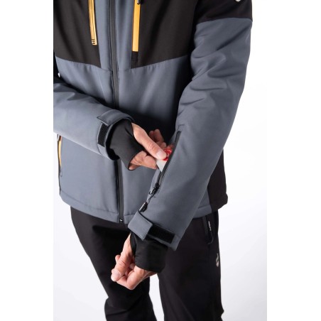 AULP Veste de ski VIGGO SOFTSHELL - BARK