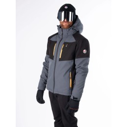 AULP Veste de ski VIGGO SOFTSHELL - BARK