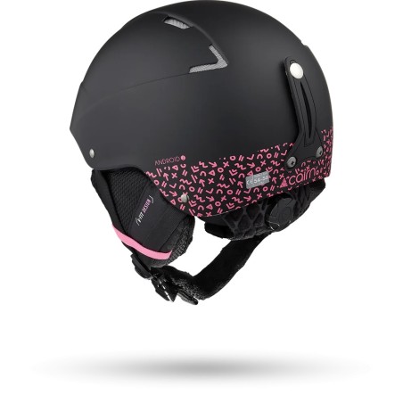 CAIRN Casque de ski ANDROID GRAPHIC J - MAT BLACK PINK