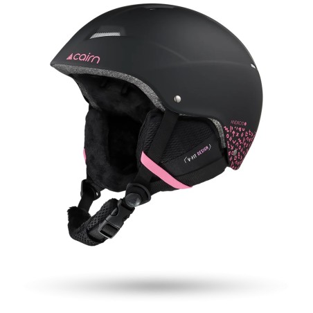 CAIRN Casque de ski ANDROID GRAPHIC J - MAT BLACK PINK