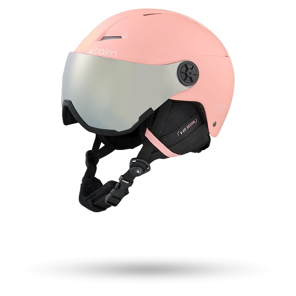 CAIRN Casque de ski ANDROID VISOR J - MAT PASTEL CORAL