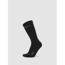 UYN Chaussettes de ski femme SKI ONE PURE SNOW - BLACK/PINK