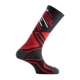 THYO chaussettes de ski NORDIC MERINO - NOIR/ROUGE