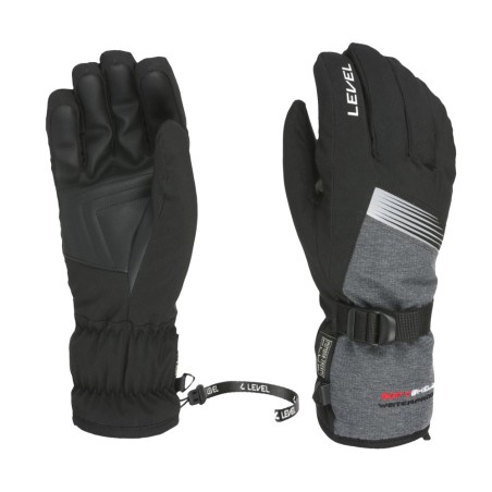 GANTS gants de ski LEVEL HERO - NOIR/GRIS