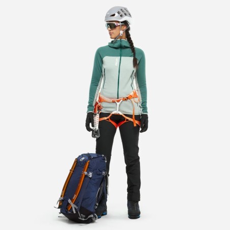 MILLET polaire FUSION GRID W - SEAWEED/BOTTLE