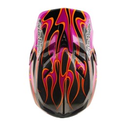 TLD D4 CARBON HELMET - TORCHED CARBON / MAGENTA - 2026