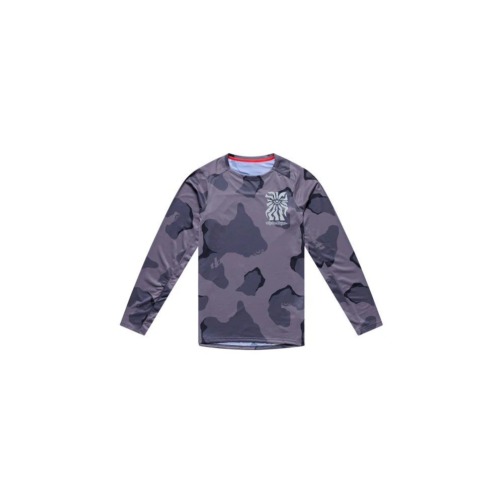 TLD SKYLINE PRO LONG SLEEVE JERSEY - FLOW CAMO CARBON - 2026