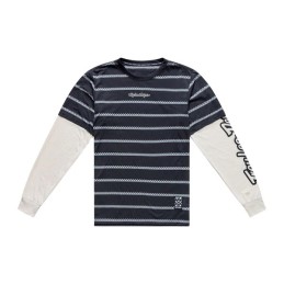 TLD SKYLINE FAKIE RIDE LONG SLEEVE TEE - STRIPE CARBON - 2026