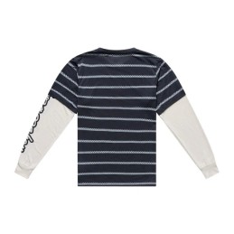 TLD SKYLINE FAKIE RIDE LONG SLEEVE TEE - STRIPE CARBON - 2026