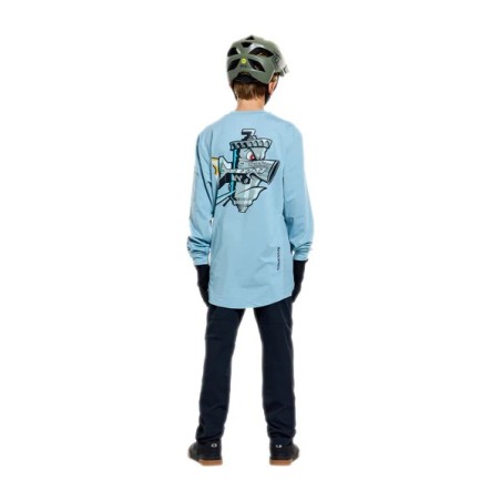 TLD YOUTH RUCKUS RIDE LONG SLEEVE TEE - CARBS DAWN BLUE - 2026