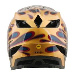 TLD D4 CARBON HELMET - OVERSPRAY GOLD / BLACK - 2026