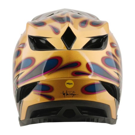 TLD D4 CARBON HELMET - OVERSPRAY GOLD / BLACK - 2026