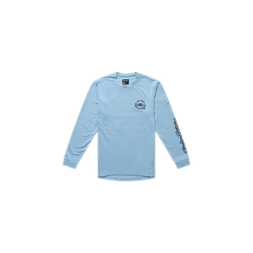 TLD YOUTH RUCKUS RIDE LONG SLEEVE TEE - CARBS DAWN BLUE - 2026