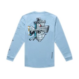 TLD YOUTH RUCKUS RIDE LONG SLEEVE TEE - CARBS DAWN BLUE - 2026