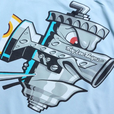 TLD YOUTH RUCKUS RIDE LONG SLEEVE TEE - CARBS DAWN BLUE - 2026